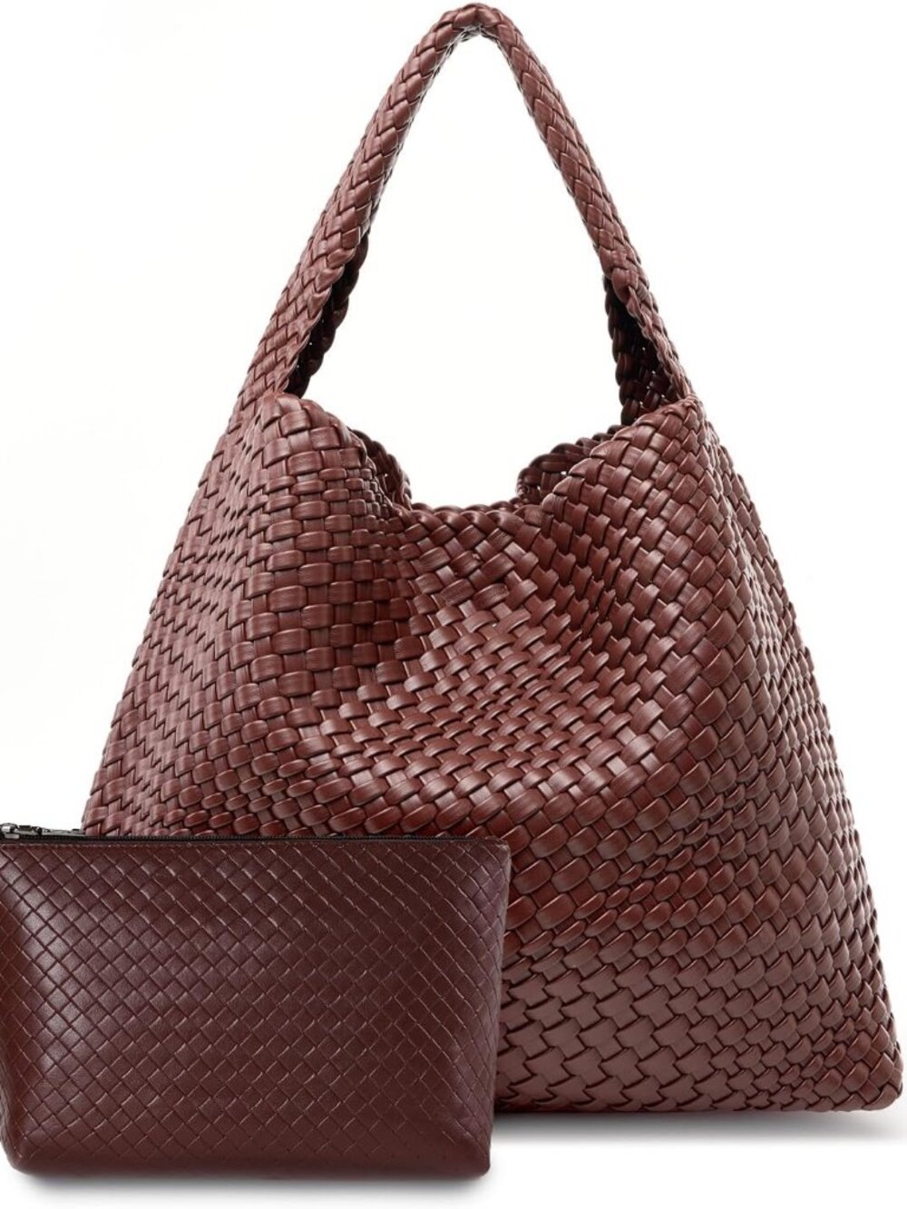 Large Woven Tote Bag for Women Weave Purse Woven Leather Handbag